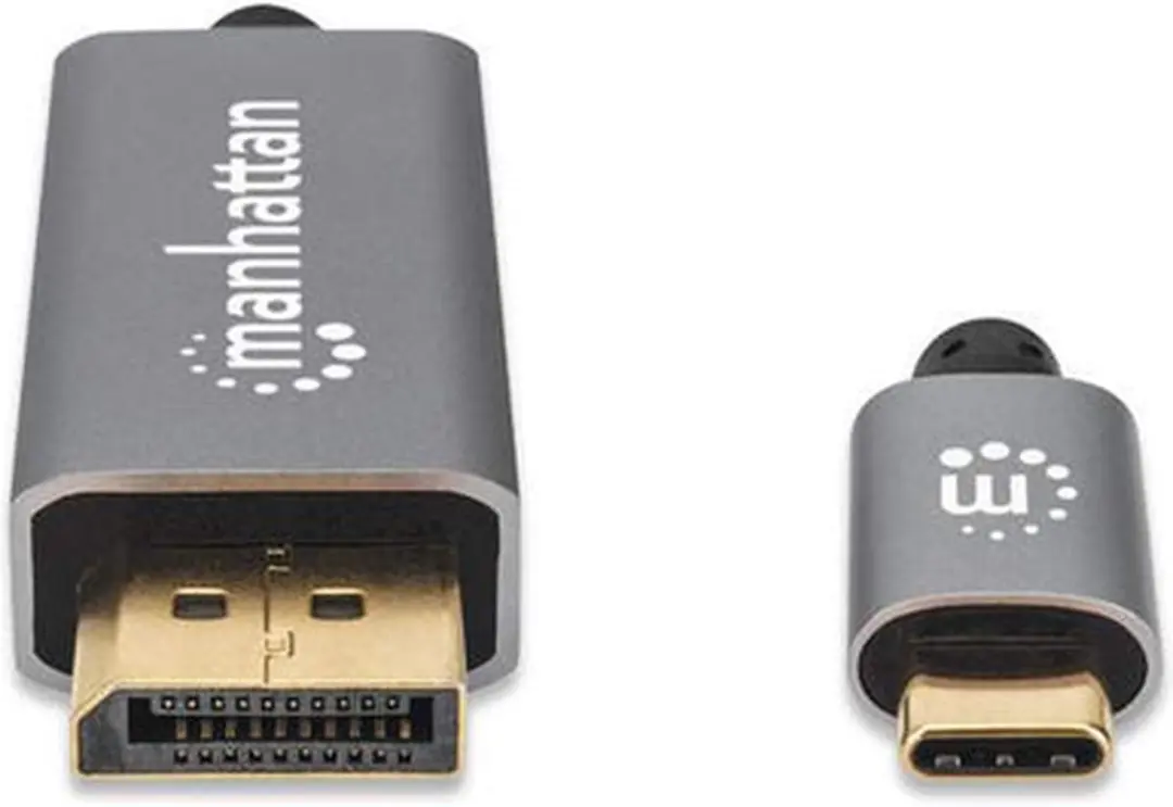 Manhattan 354851 DisplayPort-kabel 3m - Grijs