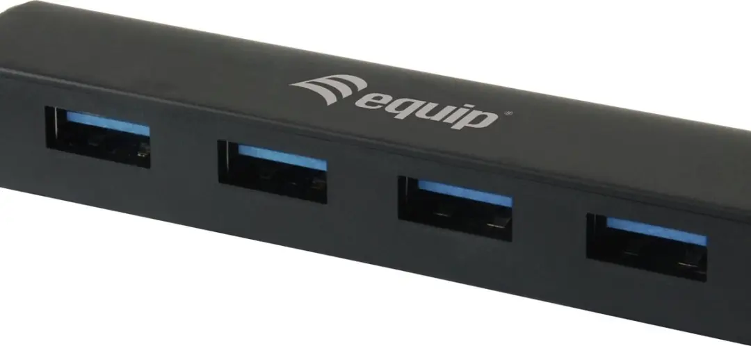 Equip 128953 USB-Hub 4 Poorten USB 3.0 - Zwart