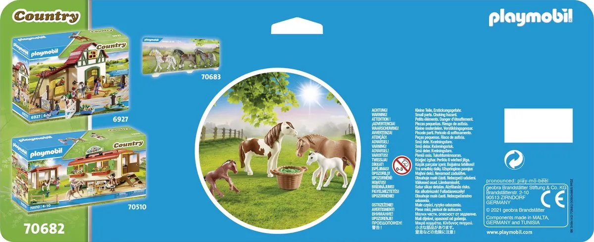 Playmobil Country Pony's met Veulens 70682 - Multicolor - afbeelding 2 van 5