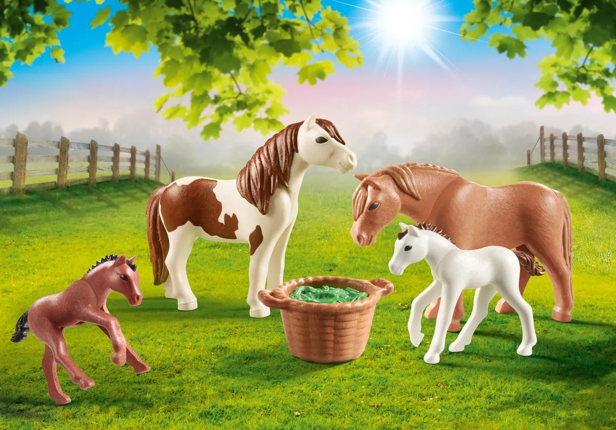 Playmobil Country Pony's met Veulens 70682 - Multicolor - afbeelding 4 van 5