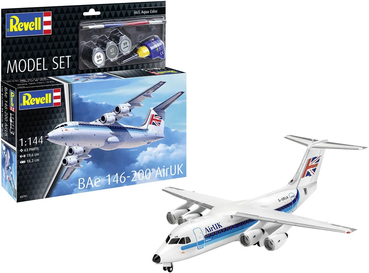 Revell 63791 Bae 146-200 AirUK Modelbouwpakket