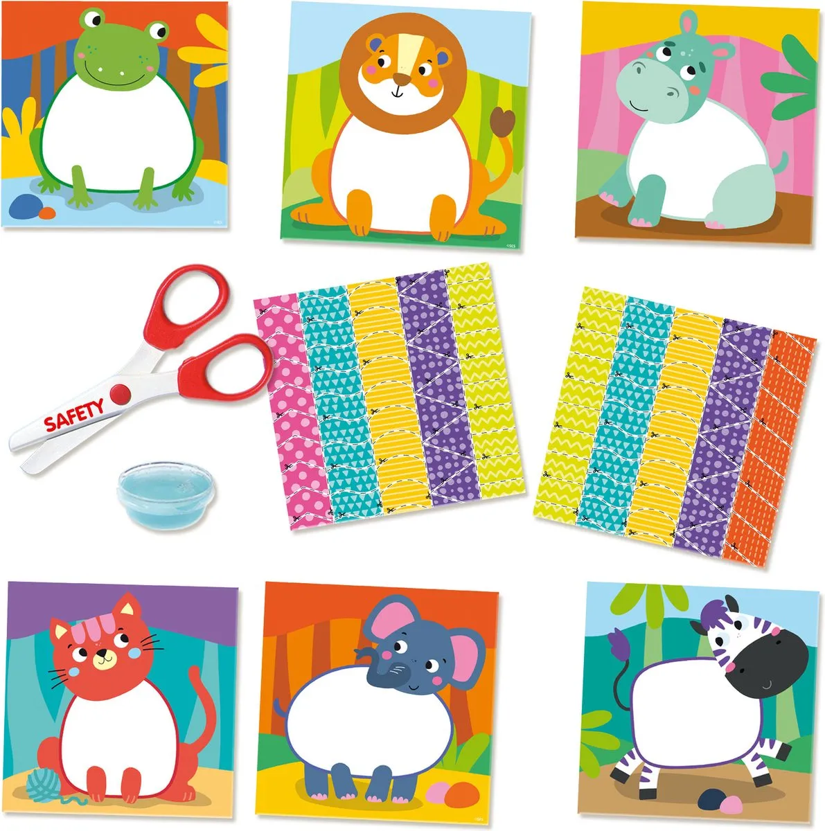 SES Creative Montessori Knip- en Knutselset - Multicolor