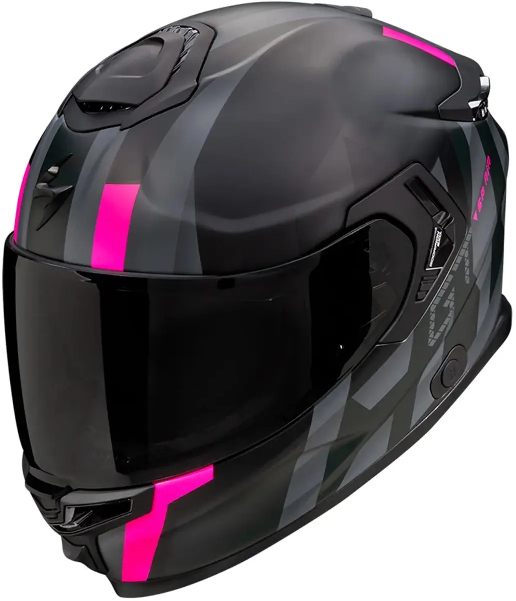 Scorpion EXO-GT SP AIR Touradven Integraalhelm - Mat Zwart Roze - Maat M