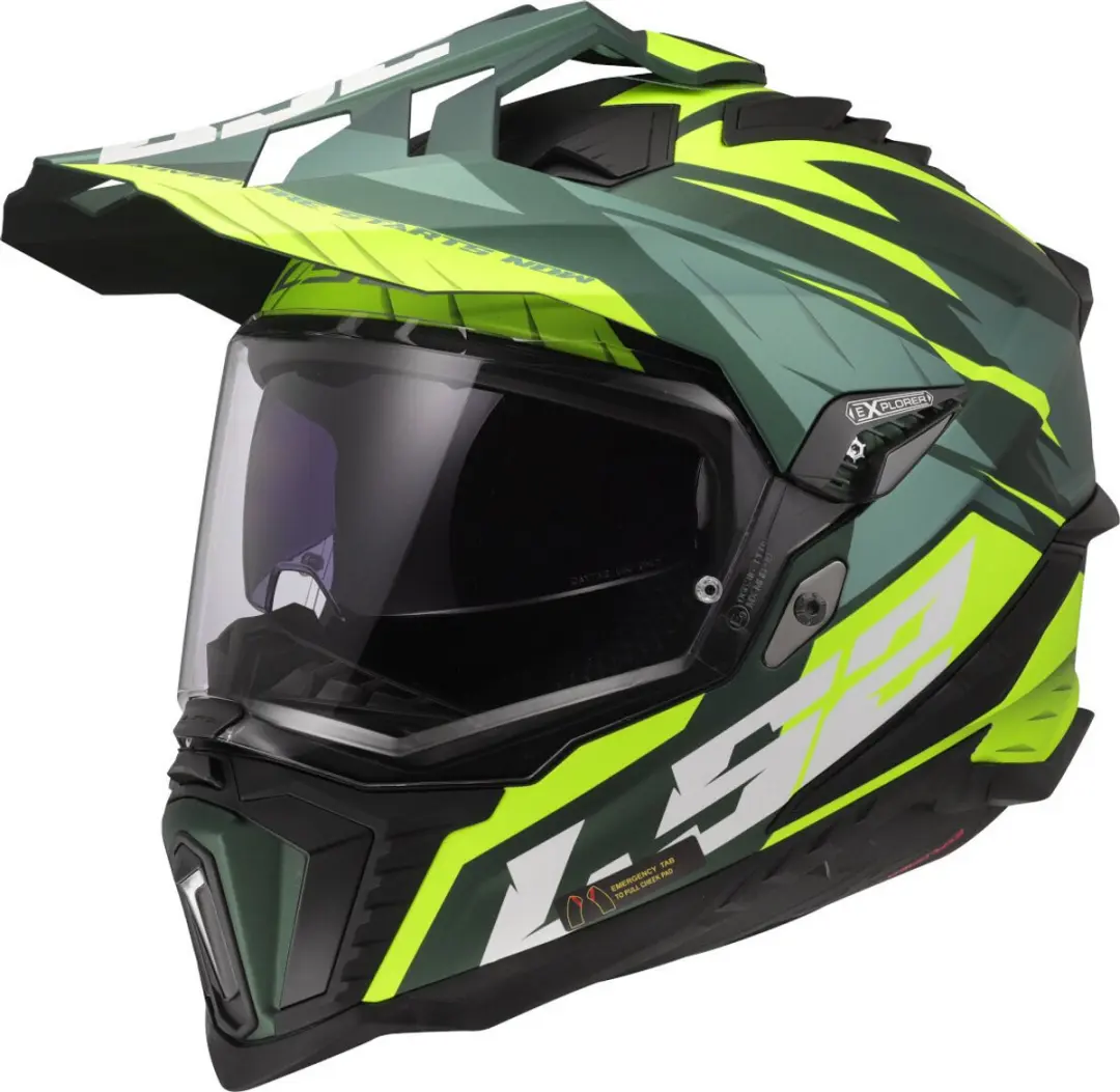 LS2 MX701 Explorer Spire Adventure Motorhelm
