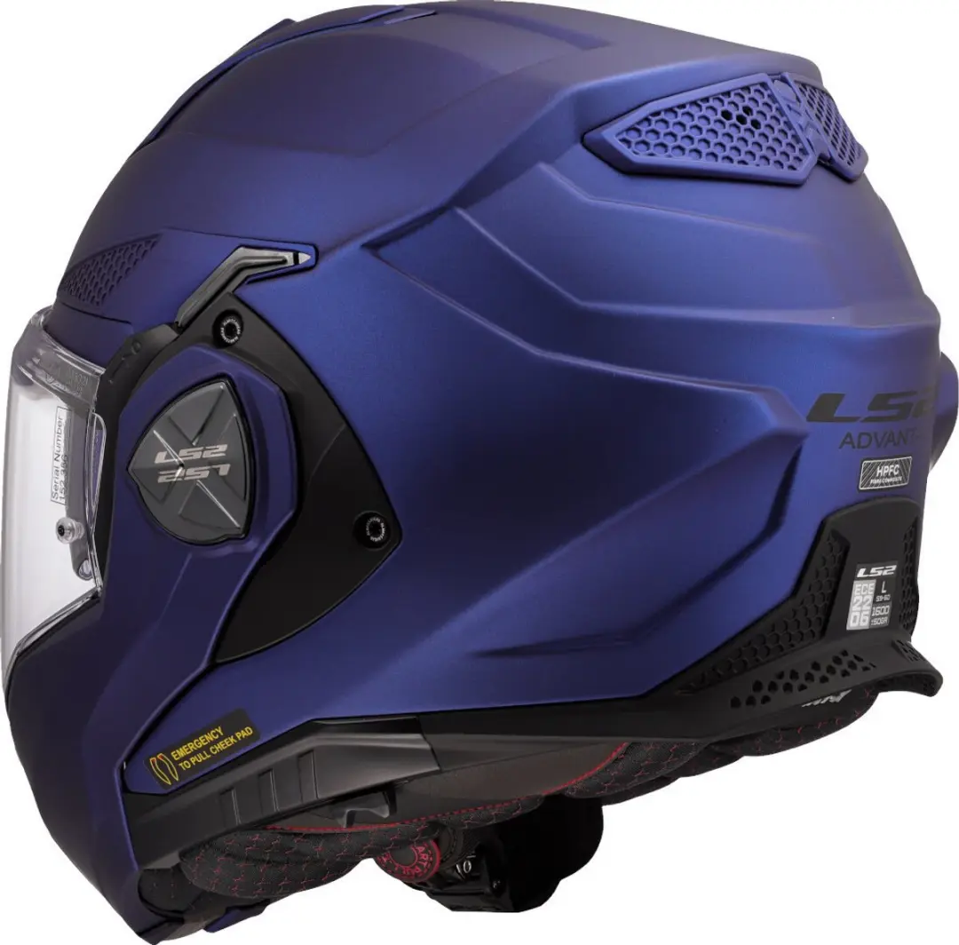 LS2 FF901 Advant X Solid Navy Systeemhelm - XXL
