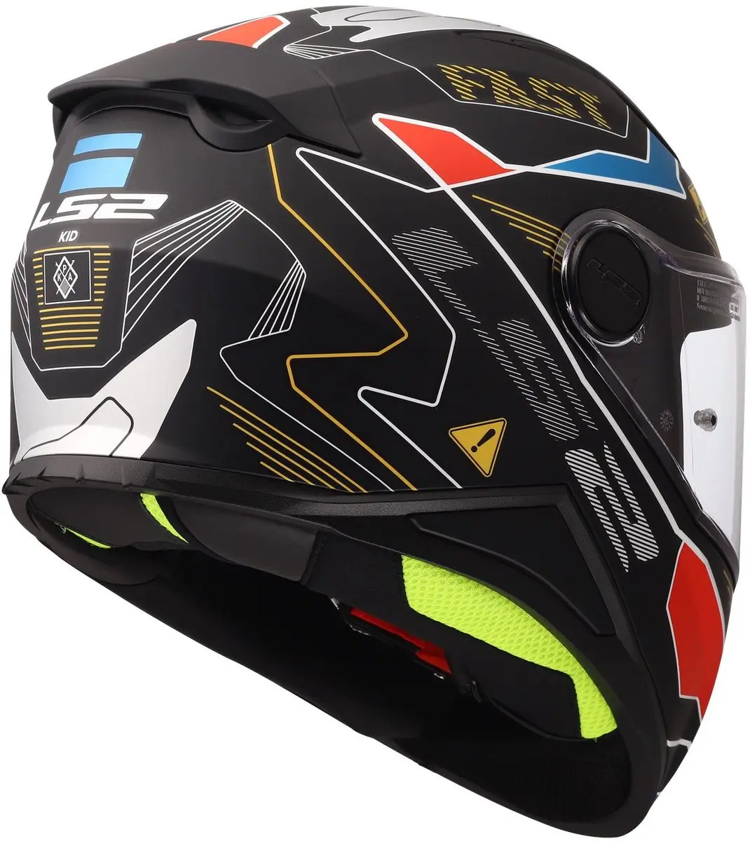 LS2 Kid Zero FF812 Kinderhelm - M - Grijs/Rood