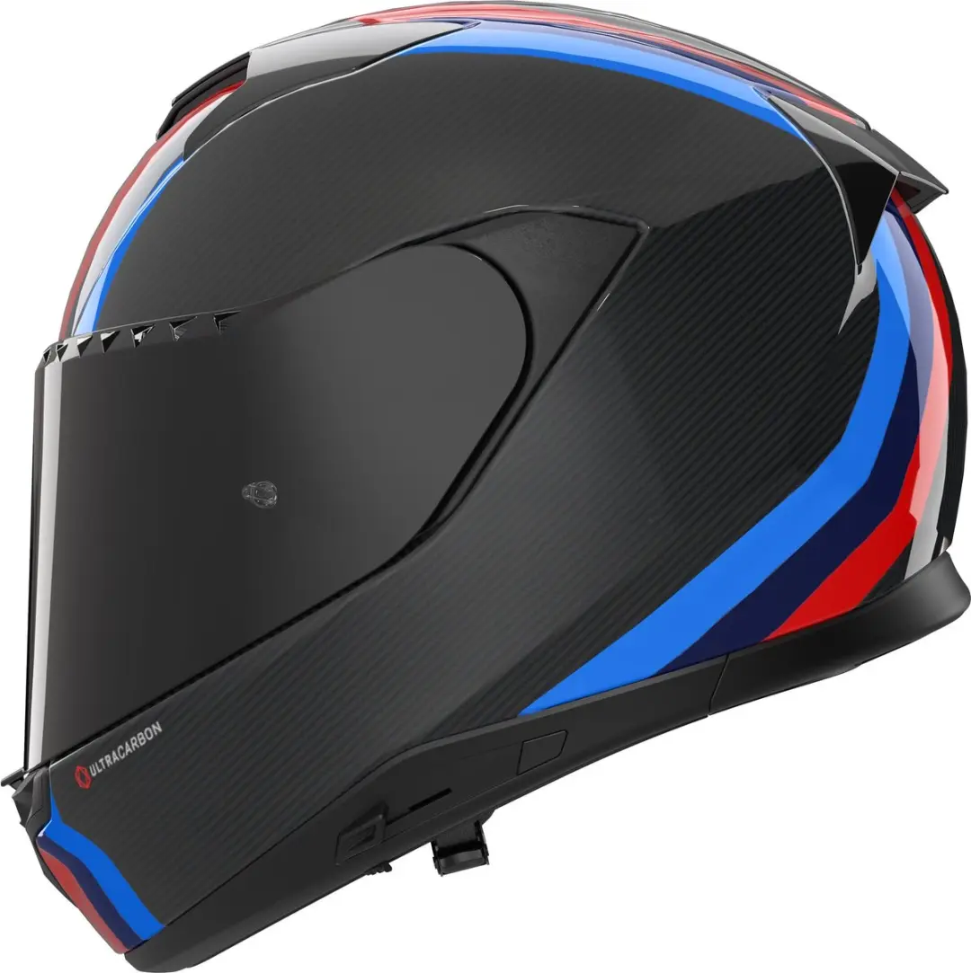 Nolan X-904 Ultra Carbon Helm - M - Zwart/blauw/rood