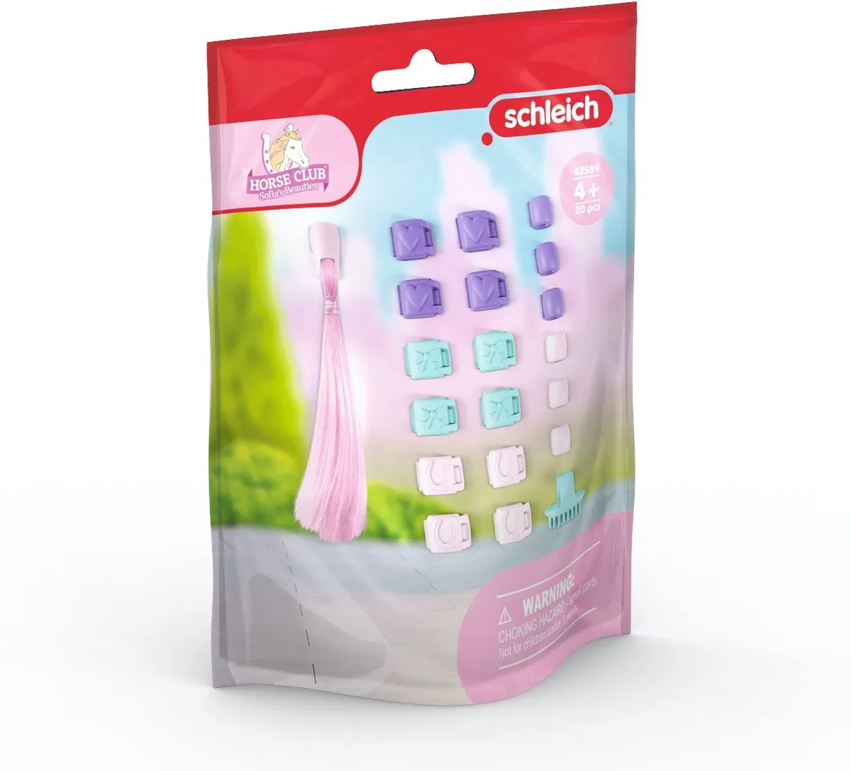 Schleich Sofia's Beauties Haar Accessoires 42589 - Paars/Blauw/Roze