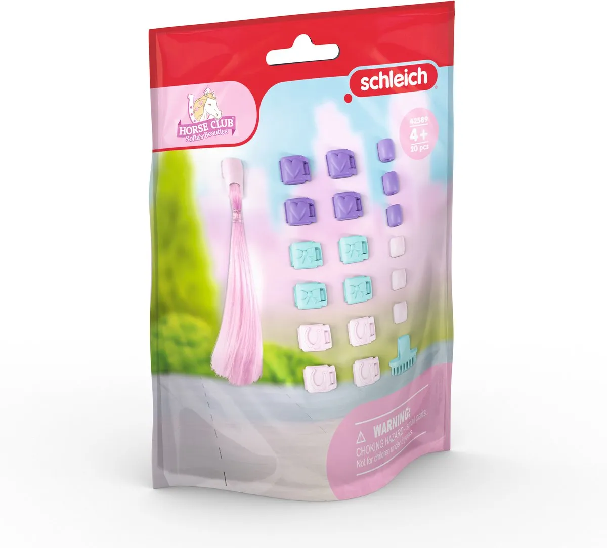 Schleich Sofia's Beauties Haar Accessoires 42589 - Paars/Blauw/Roze