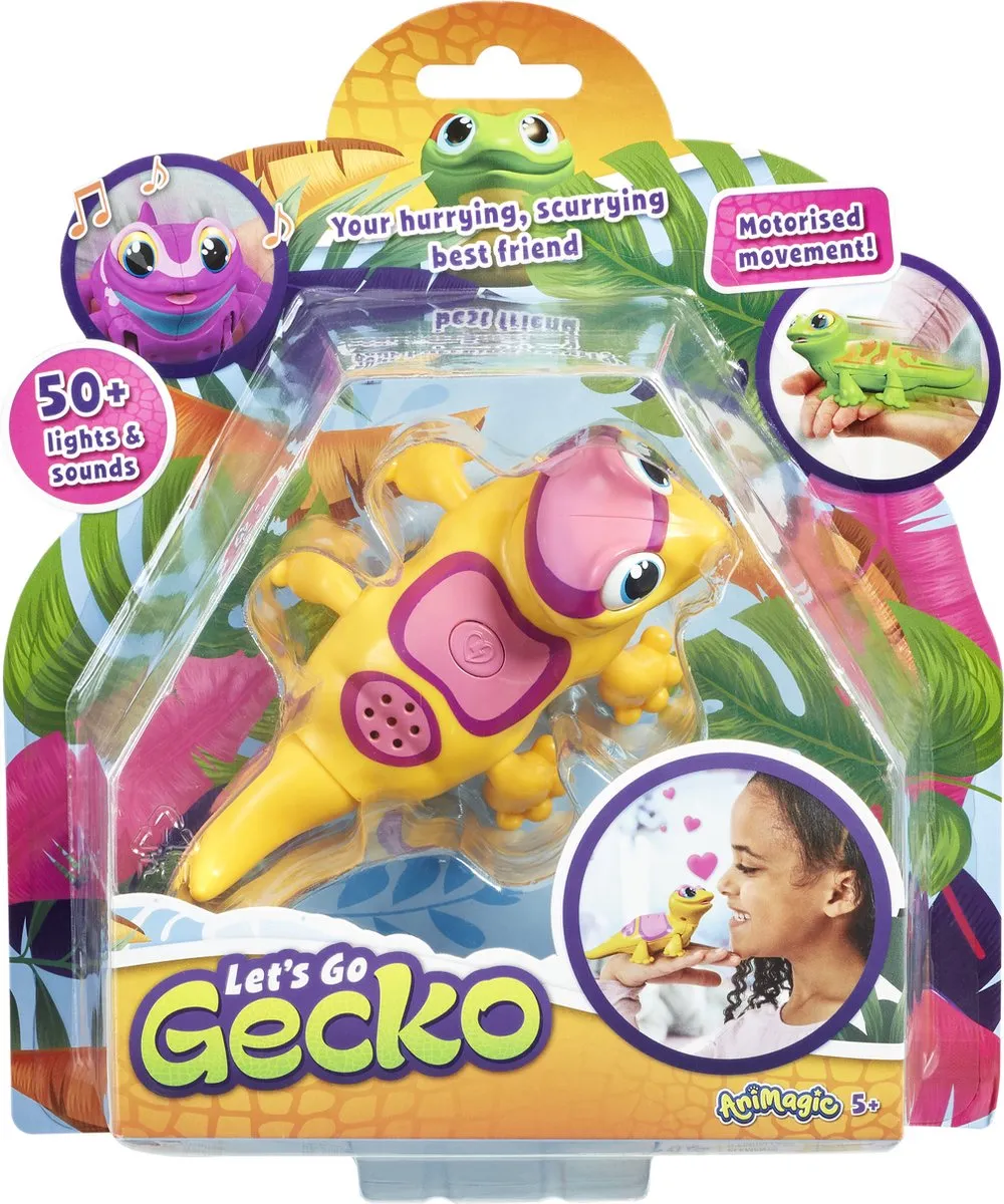 Goliath Animagic Speelgoedrobot Gekko - Geel