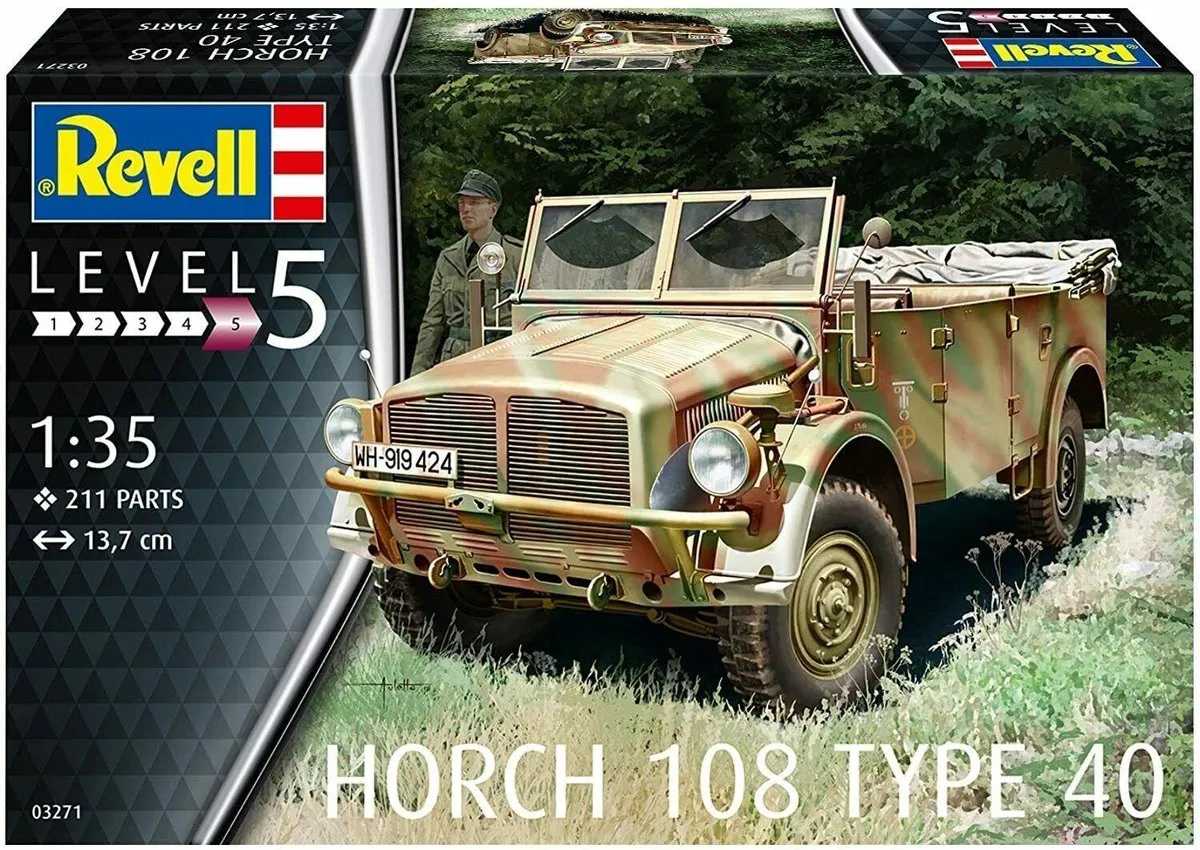 Revell Horch 108 Type 40 Modelbouwset 1:35 - Meerkleurig