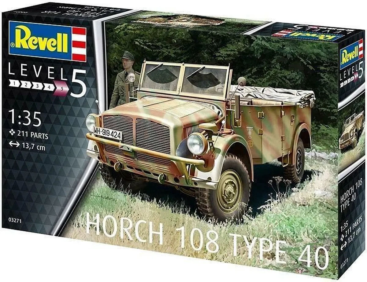 Revell Horch 108 Type 40 Modelbouwset 1:35 - Meerkleurig