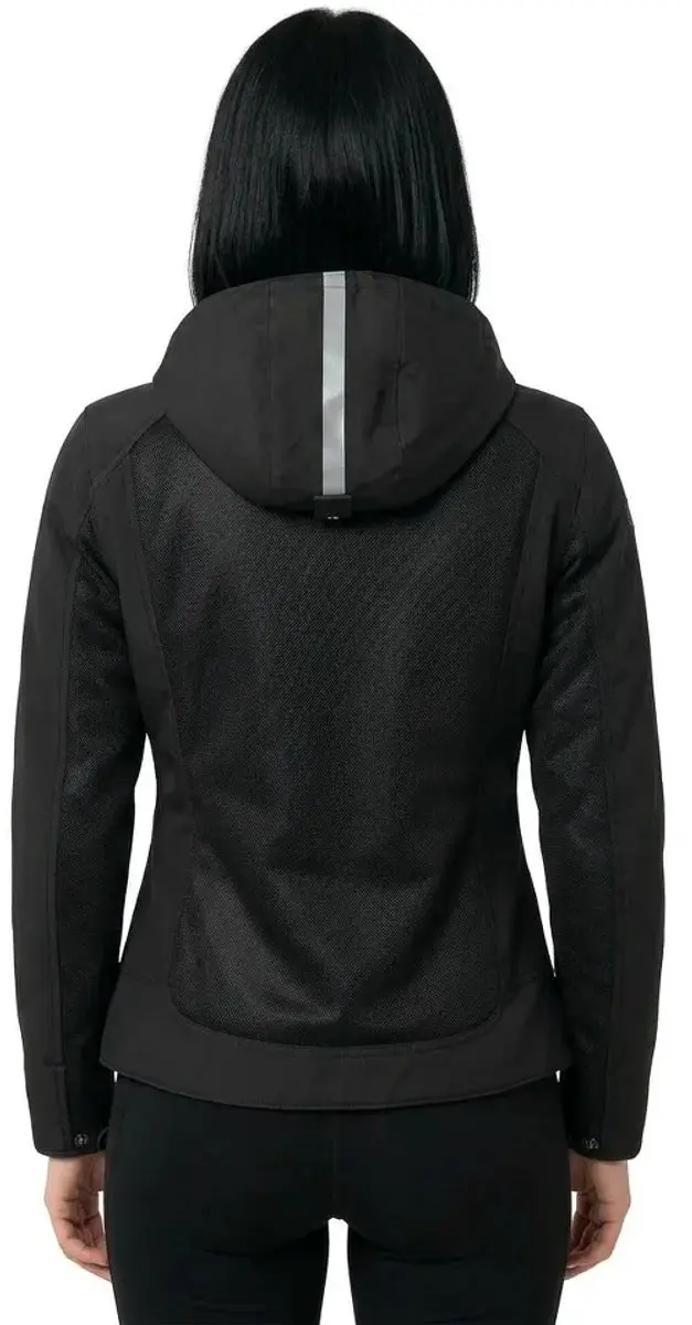 Segura Natcho Vented Softshell Dames Motorfietsjas - Zwart/Grijs