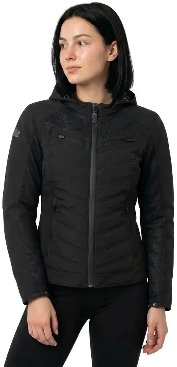 Segura Natcho Vented Softshell Dames Motorfietsjas - Zwart/Grijs
