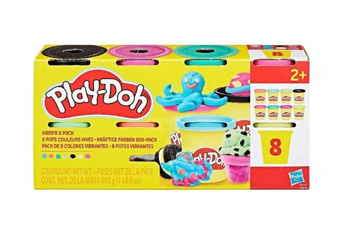 Hasbro Play-Doh 8 Pack Assorti Creatief Speelgoed - Multicolor