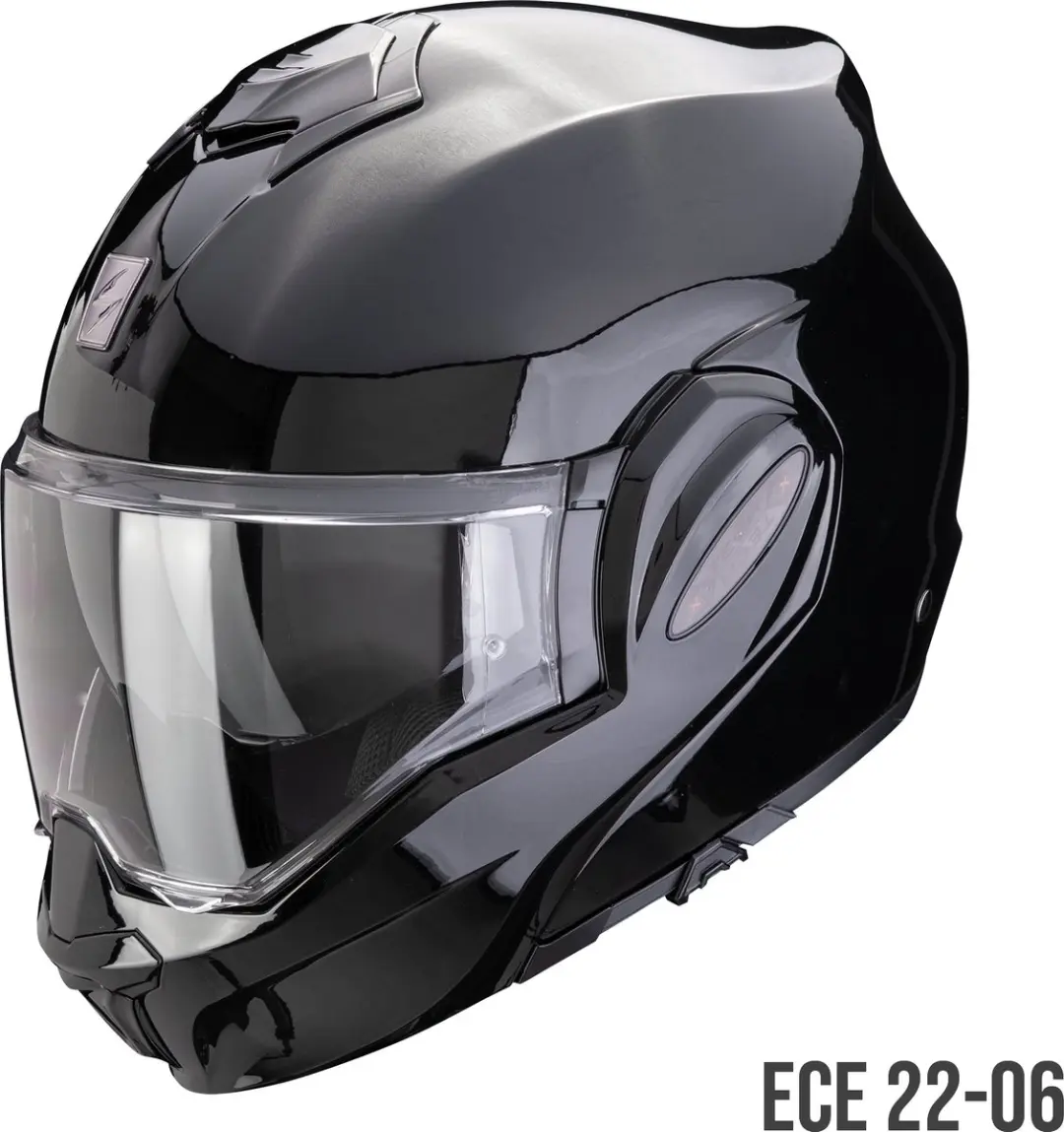Scorpion Exo-Tech Evo Pro Solid Metallic Black Systeemhelm