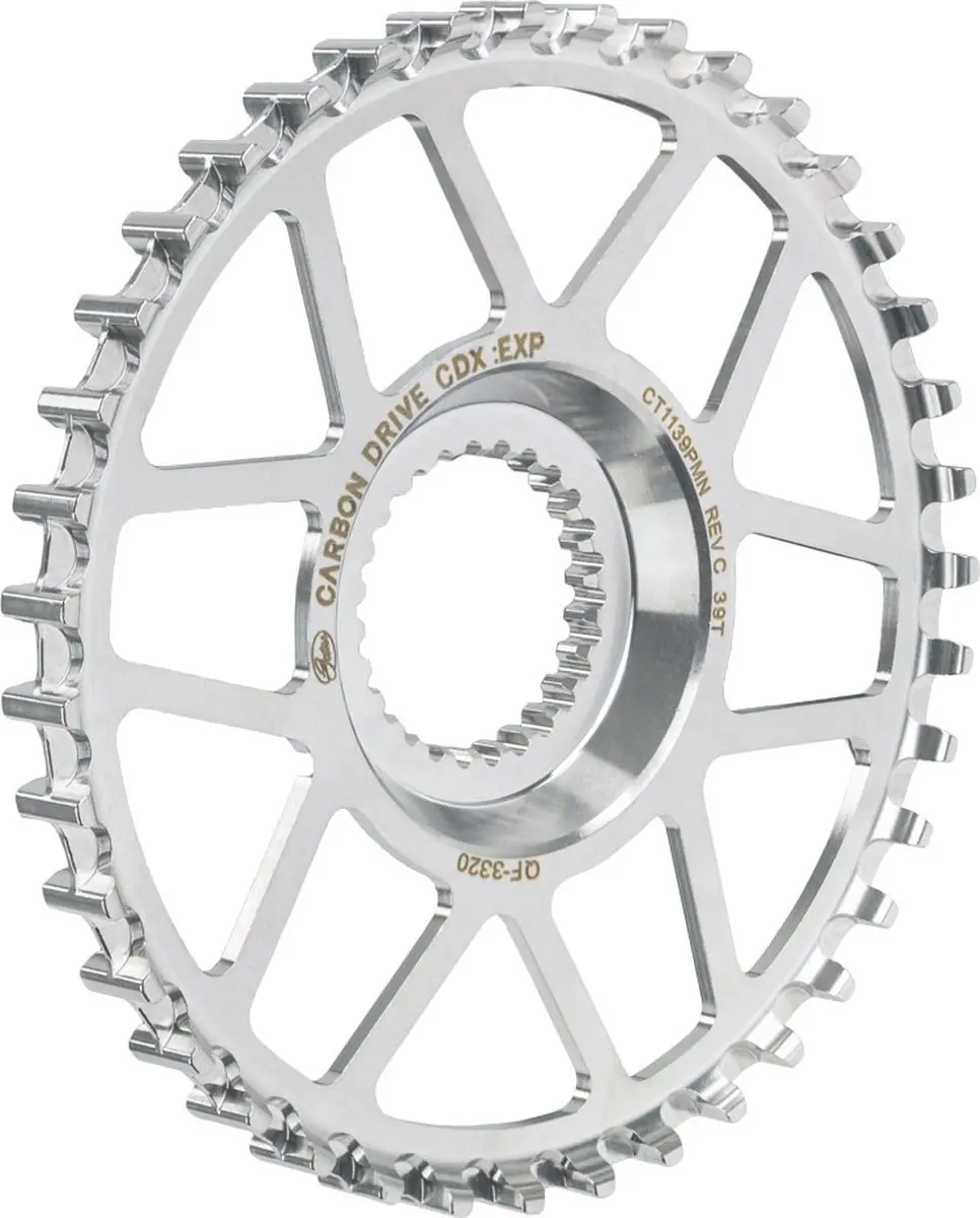Gates Carbon Drive voortandwiel CDX Pinion RVS 39T Silver