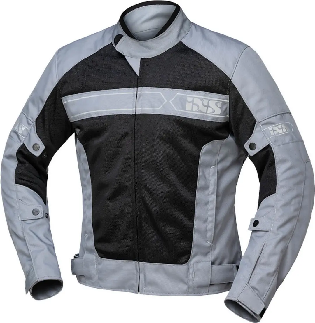 IXS Evo-Air Grijs Zwart Textiele Motorjas