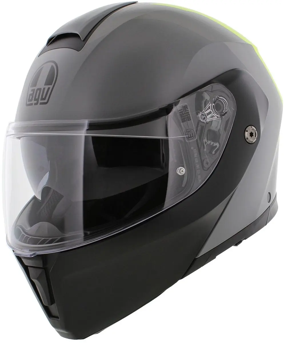 AGV Streetmodular systeemhelm Resia mat grijs zwart fluo geel