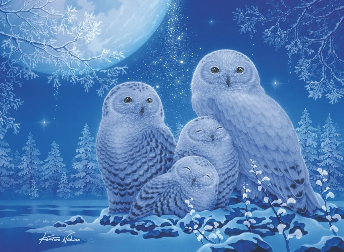 Ravensburger Glow in the Dark Uilen Maanlicht Puzzel 500 Stuks