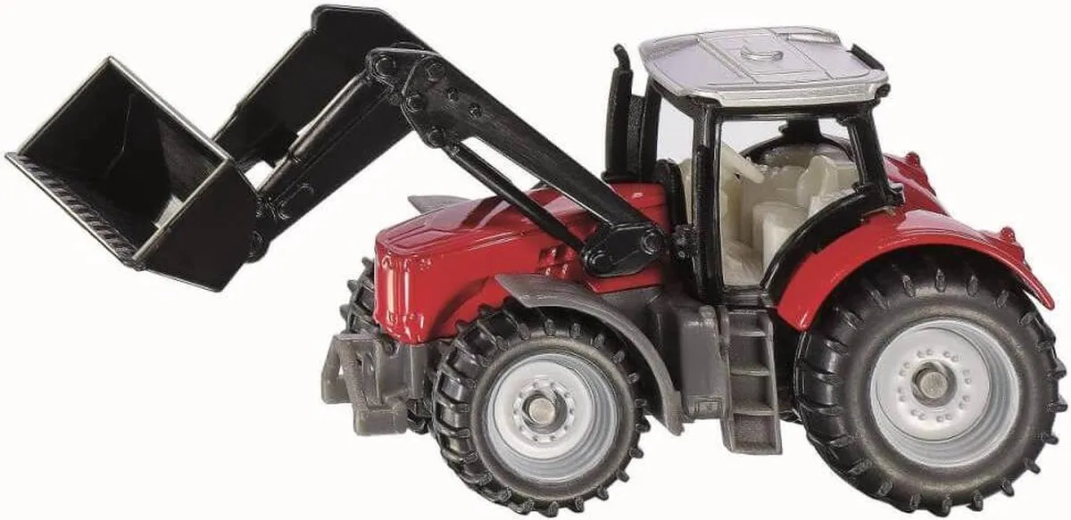 SIKU 1484 Massey Ferguson met Voorlader - Rood