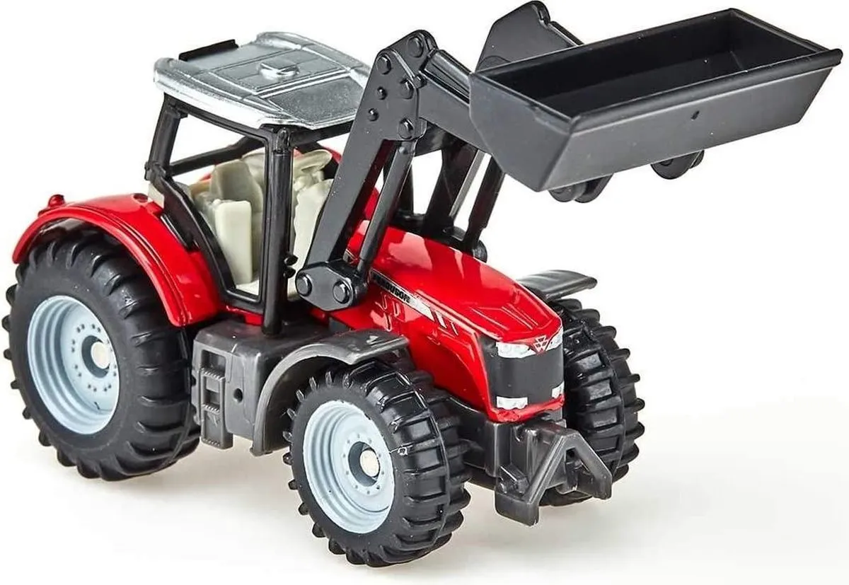 SIKU 1484 Massey Ferguson met Voorlader - Rood