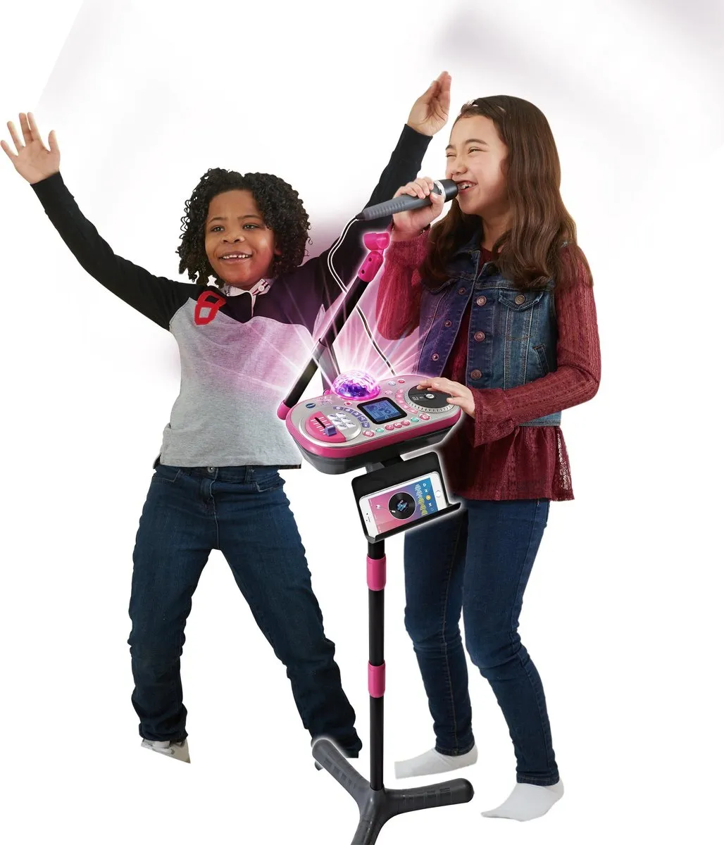 VTech Kidi SuperStar DJ Studio Karaoke Set 80-531723 - Zwart/Roze