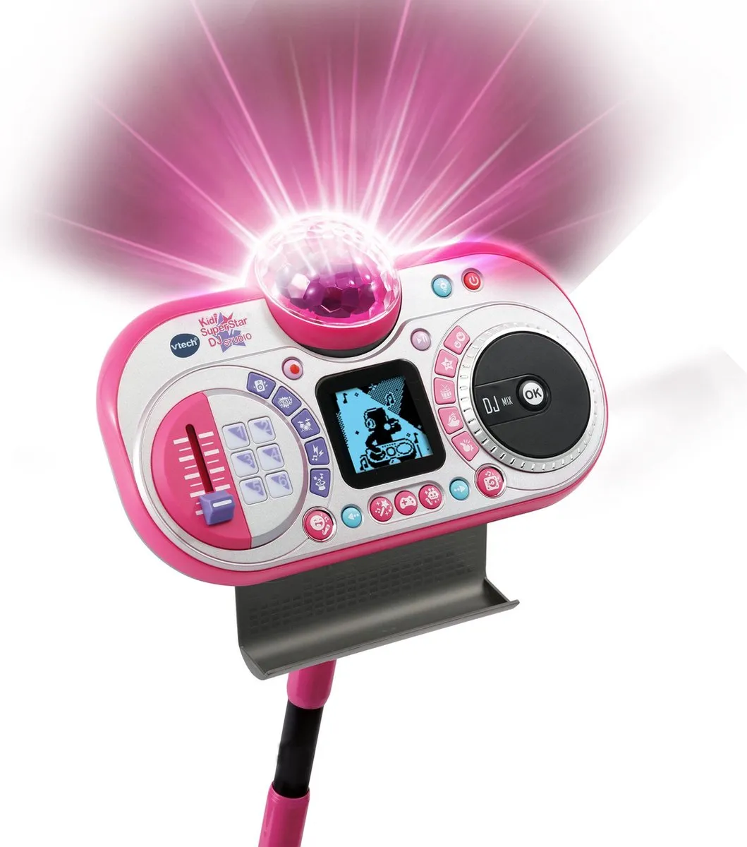 VTech Kidi SuperStar DJ Studio Karaoke Set 80-531723 - Zwart/Roze