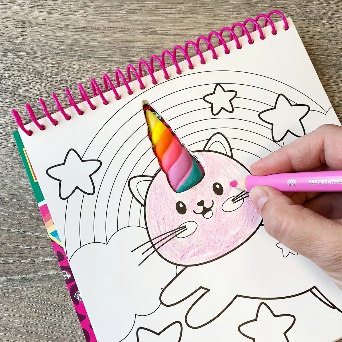 SES Creative Unicorn Kleurboek - 15 Platen + 40 Stickers