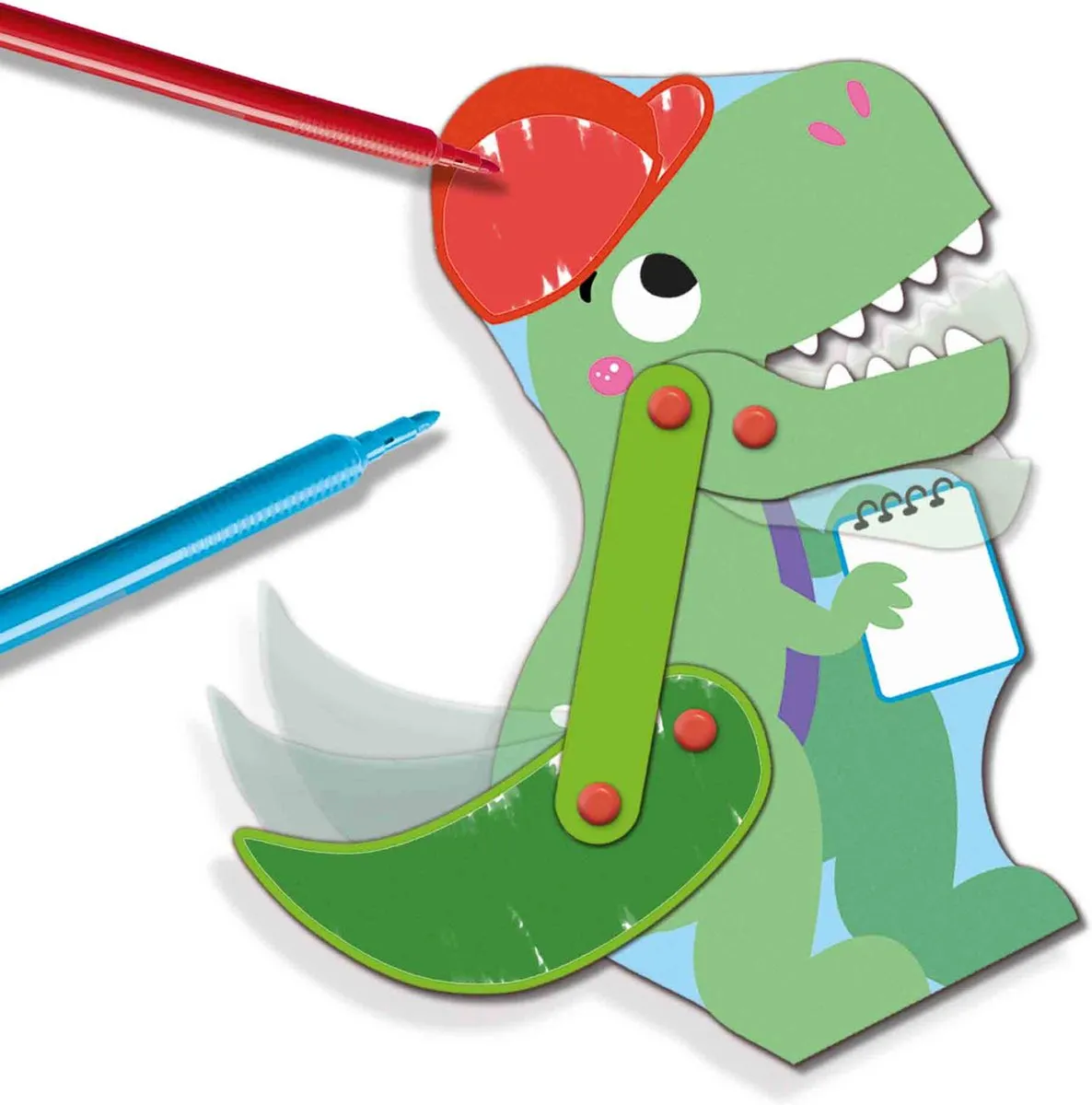 SES Creative Jonge Ingenieurs Dino's Bouwset - 4 Bewegende Dino's