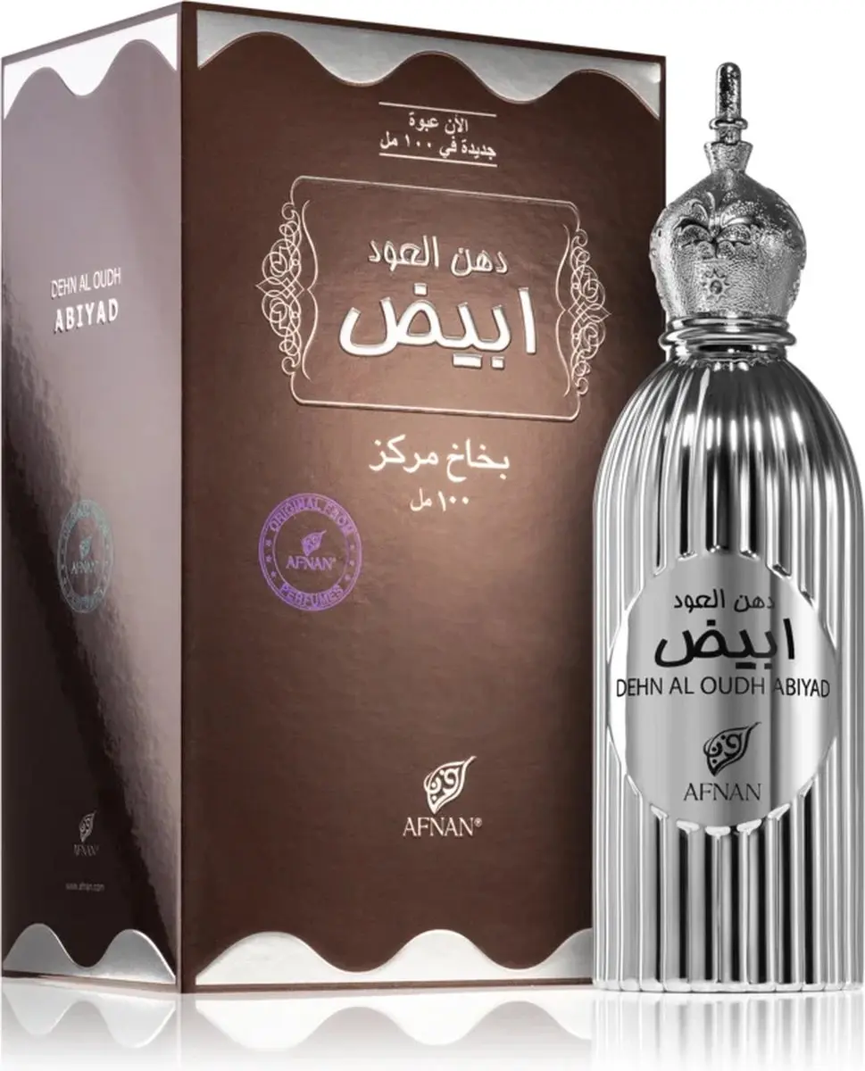 Afnan Dehn Al Oudh Abiyad Eau de Parfum 100ml - afbeelding 2 van 3