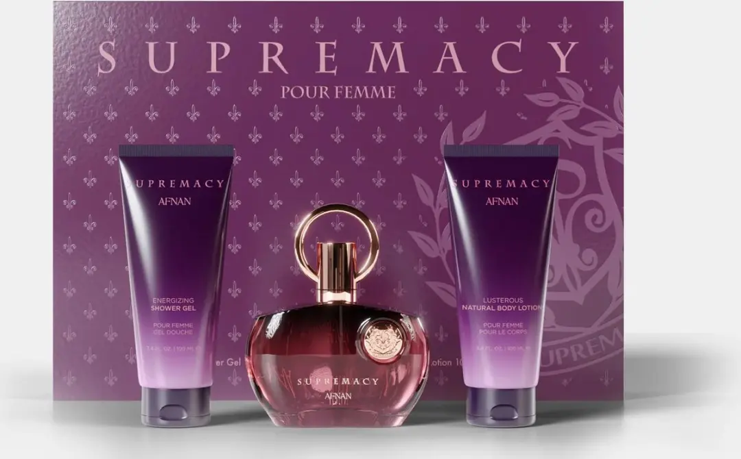 Supremacy Purple Gift Set Edp 100 Ml, Shower Gel 100 Ml And Moisturizing Body Lo