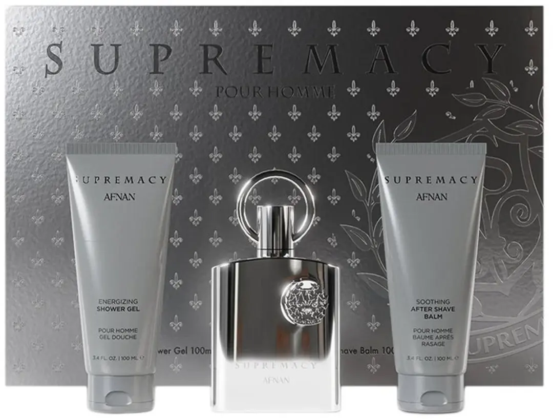 Afnan Supremacy Silver Eau De Parfum (edp) 100 Ml + Asb 100 Ml + Sg 100 Ml