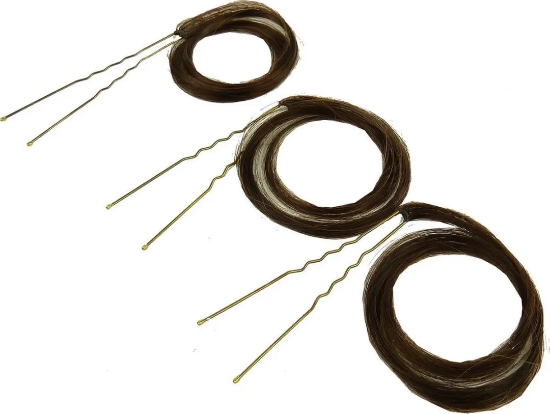 3x Balmain Elegance Finish Accents Chocolate Brown haar Styling clip extensions