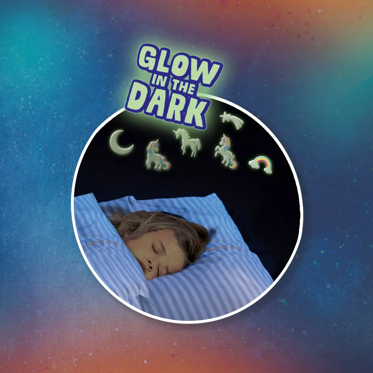 SES Creative Explore Glow-in-the-Dark Unicorns & Sterren - 24 Stuks