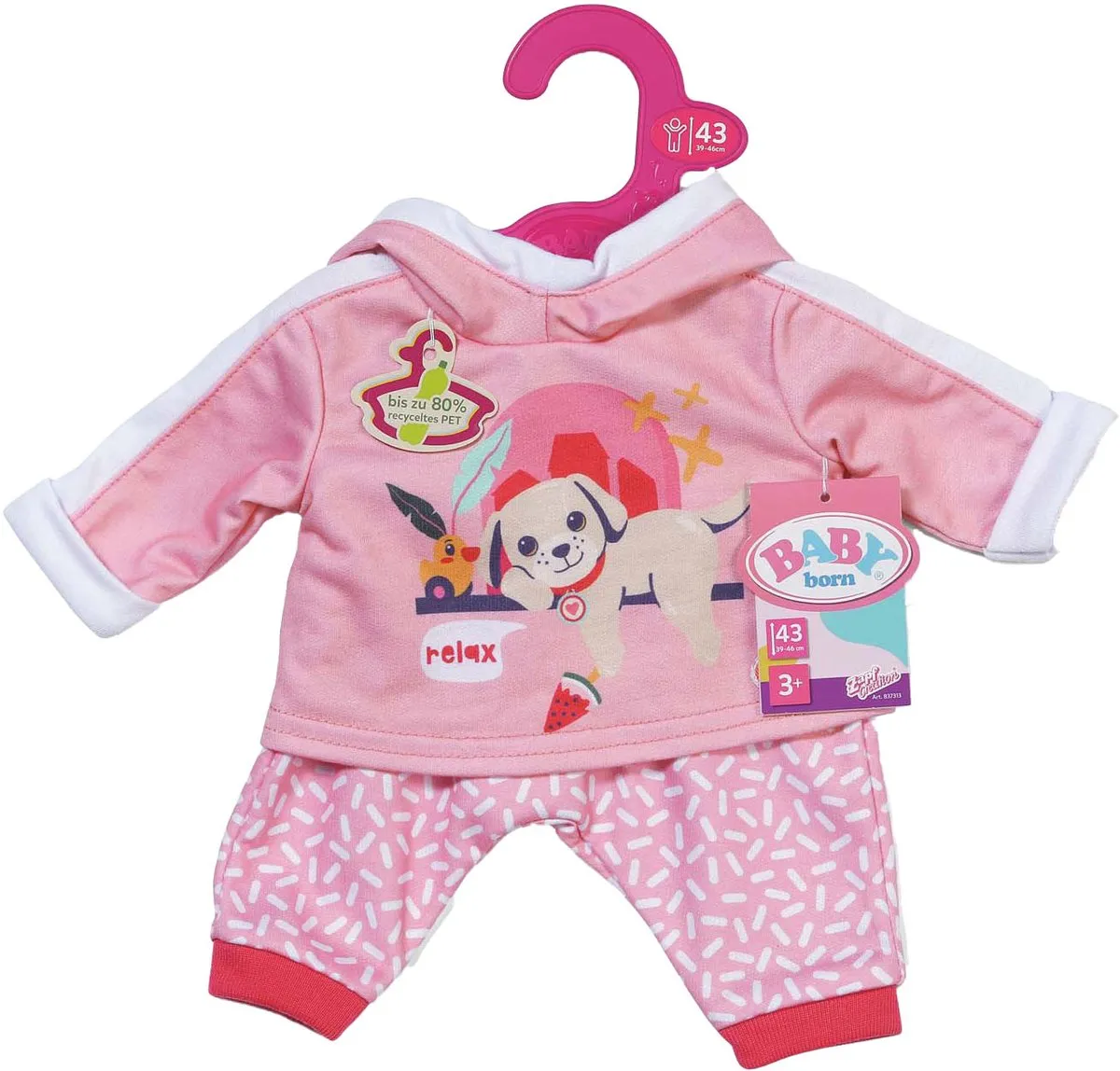 Baby Born Joggingpak 43cm - Roze - 837313
