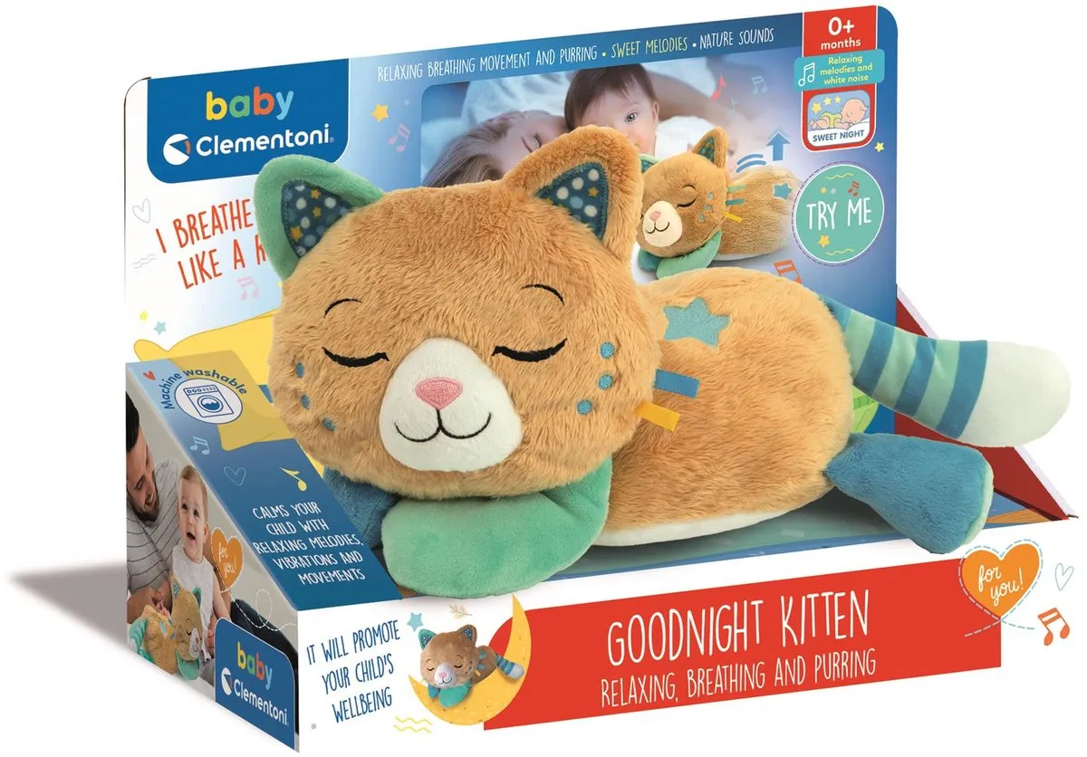 Clementoni Good Night Kitten Slaapknuffel