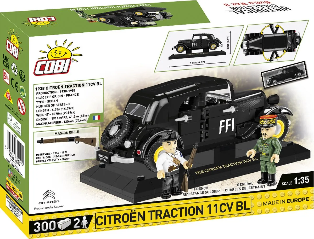 Cobi Citroën Traction 11CV WW2 2265 - 300 Onderdelen - 1:35