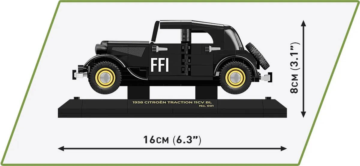 Cobi Citroën Traction 11CV WW2 2265 - 300 Onderdelen - 1:35 - afbeelding 6 van 6