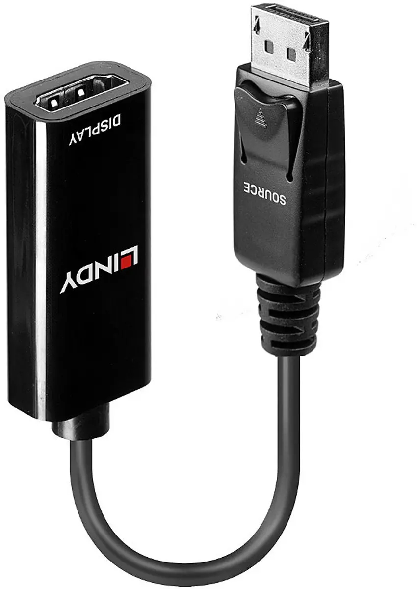 Lindy DisplayPort naar HDMI Adapter 4K - Zwart - afbeelding 3 van 6
