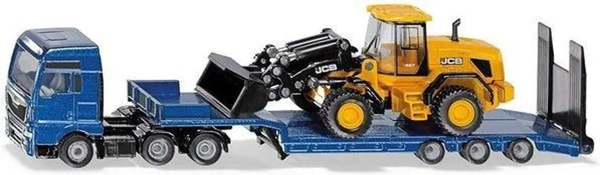 SIKU 1790 MAN Vrachtwagen met JCB-shovel 1:87 - Blauw/Geel
