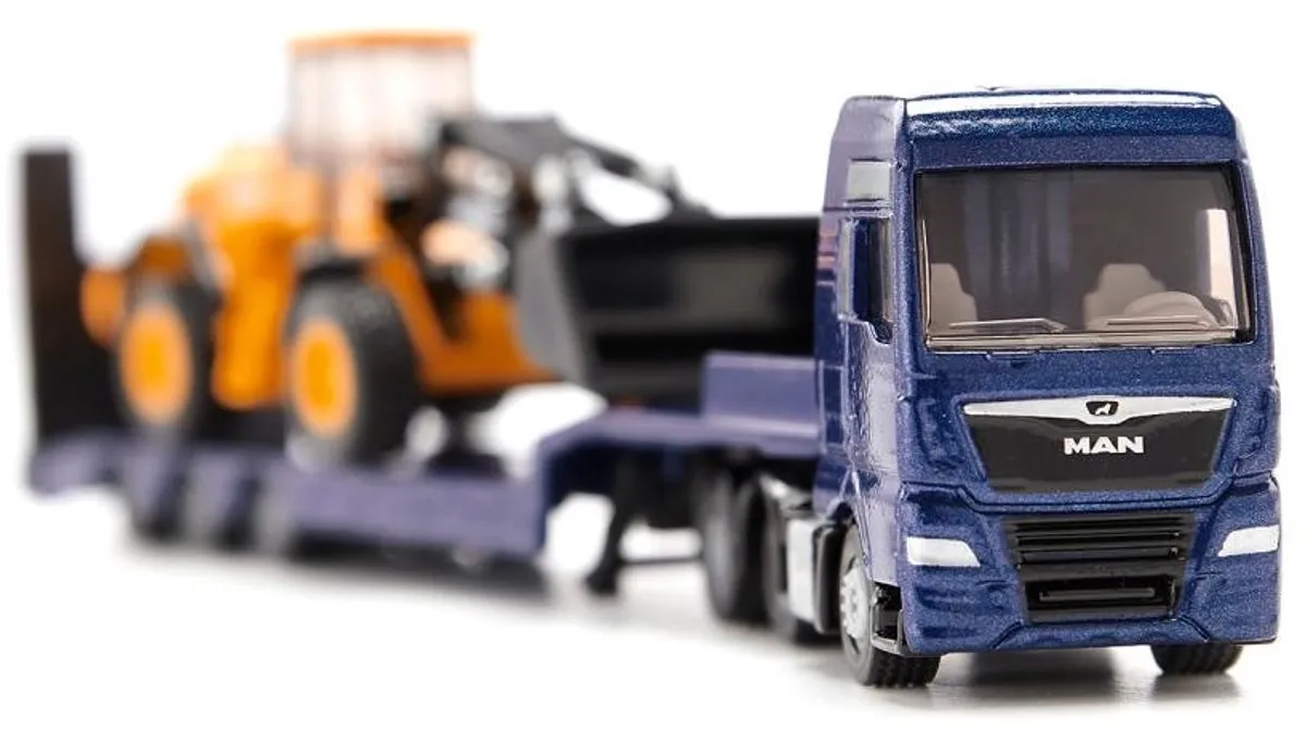 SIKU 1790 MAN Vrachtwagen met JCB-shovel 1:87 - Blauw/Geel - afbeelding 6 van 6