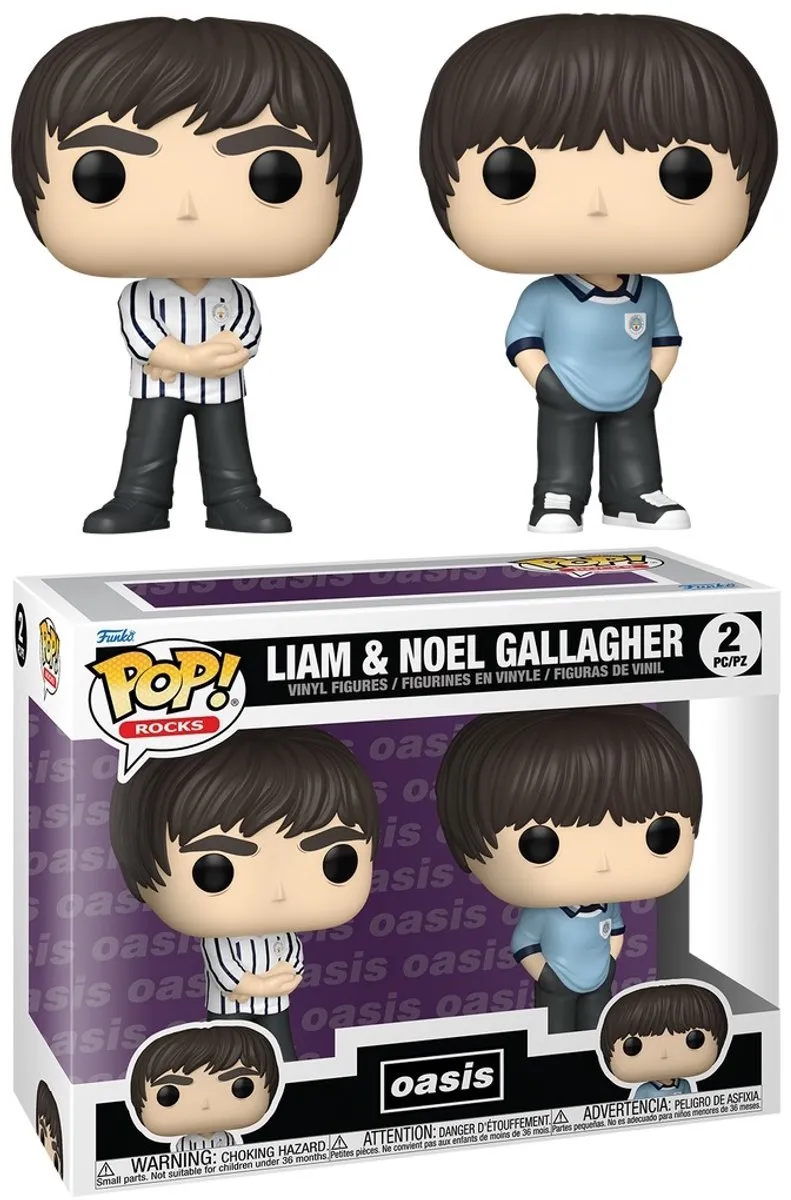 Funko Oasis Liam & Noel Gallagher Rocks! 2er Pack Pop! Figuren