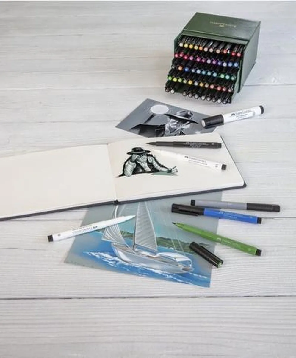 Faber-Castell tekenstift - Pitt Artist Pen - 2.5mm - 101 wit - FC-167601