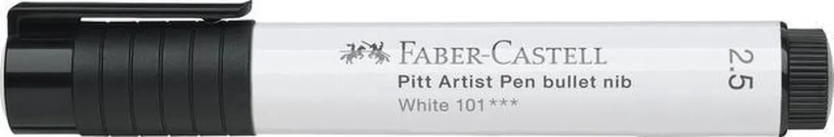 Faber-Castell tekenstift - Pitt Artist Pen - 2.5mm - 101 wit - FC-167601