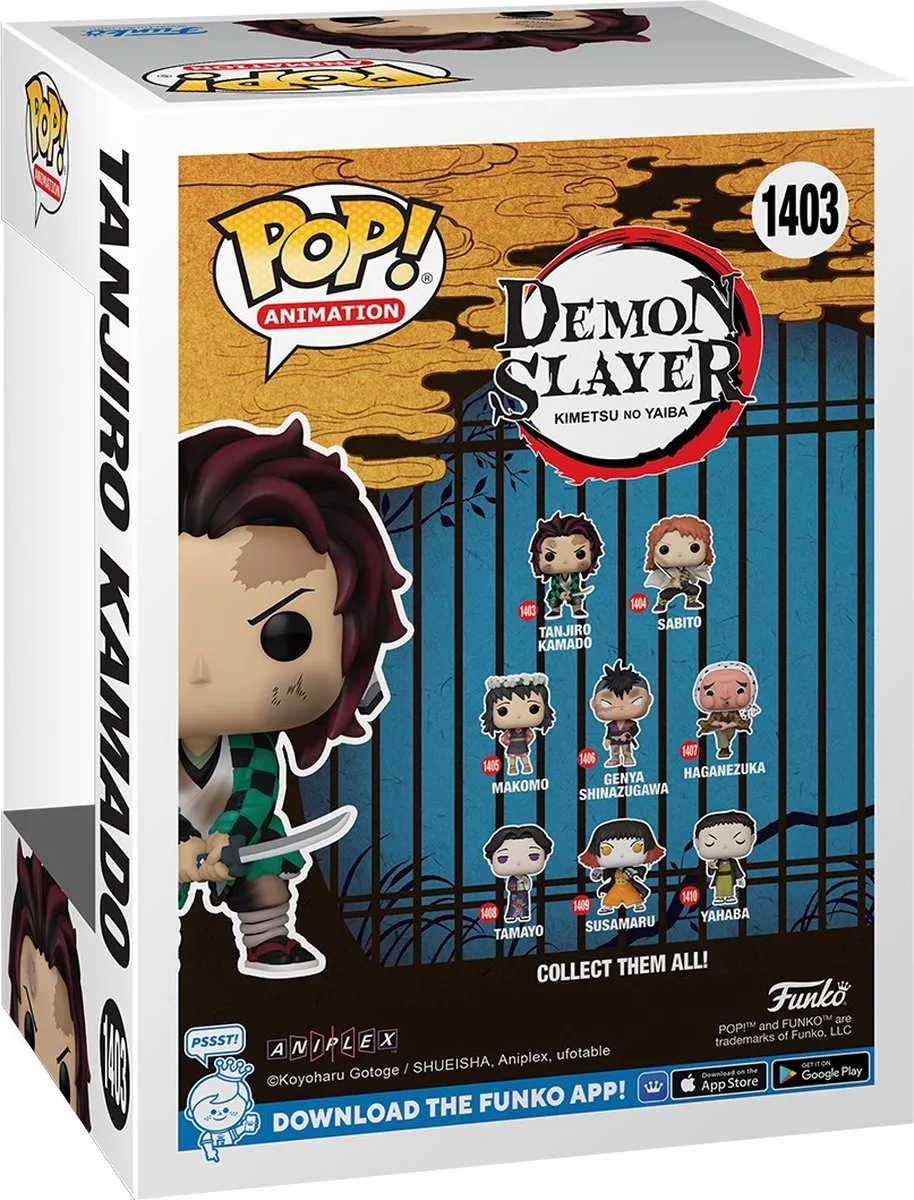 Funko Pop! Demon Slayer Tanjiro Kamado 72613 - Multicolor