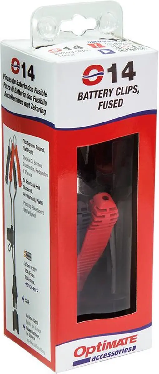Optimate O-14 Accuklemmen Kabel 50cm - SAE Connector 15A
