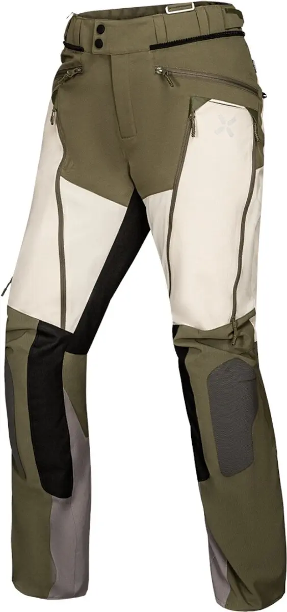 IXS Venture-Air 1.0 Light Grijs Groen Textiele Motorbroek