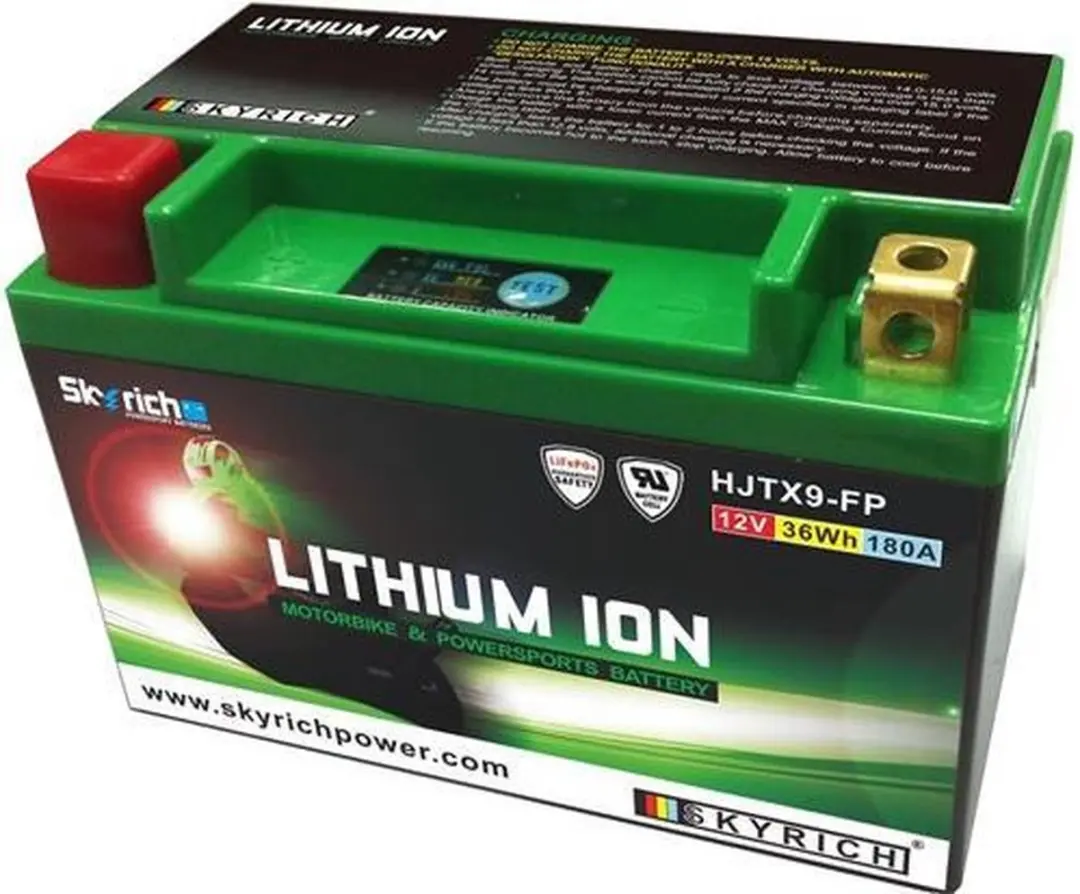 Skyrich Lithium Ion Accu LTX9-BS/YTX9-BS - 36W - Kawasaki