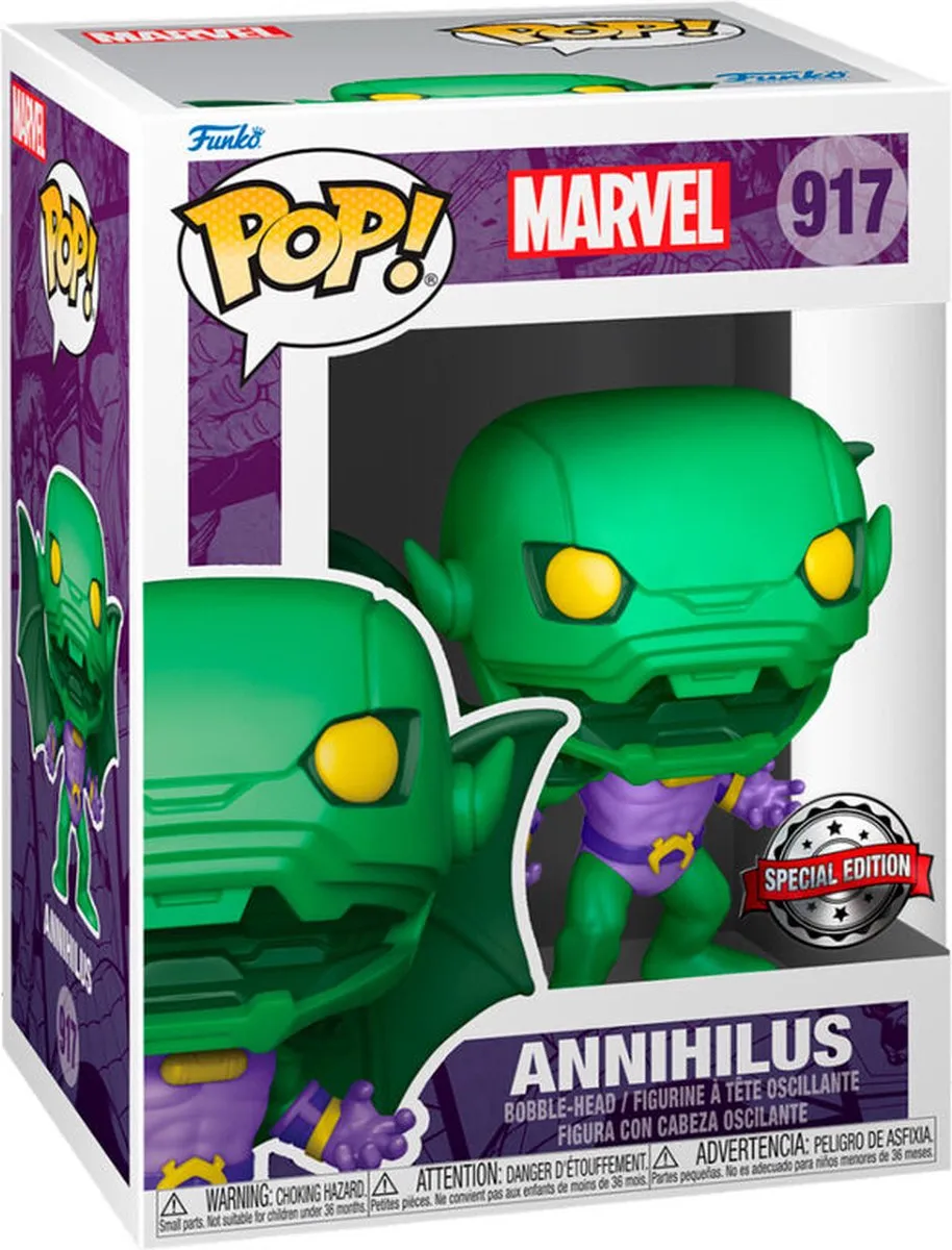 Funko Pop! Marvel Fantastic Four Annihilus #917 - Groene Special Edition